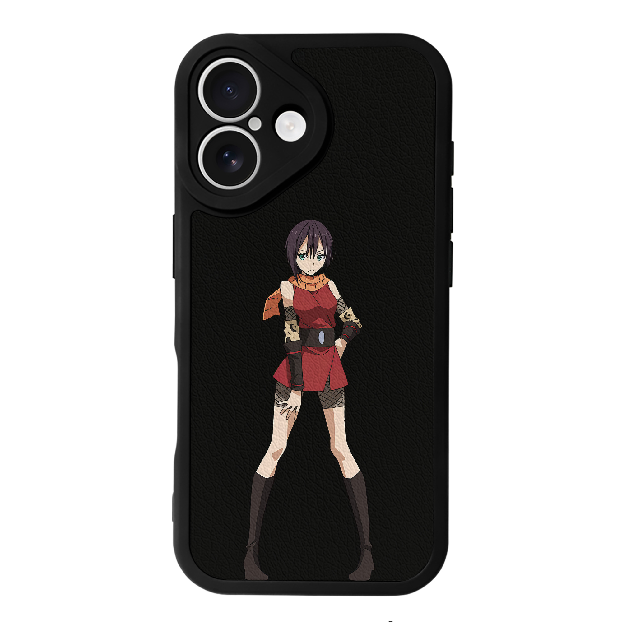 （画像用） 転スラ Regarding Reincarnated to Slime 【iPhone 16シリーズ対応】シリコンスマホケース（レザー調） 材質：シリコン